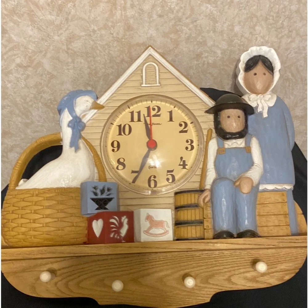 Vintage Burwood Amish Kitchen Clock!!!